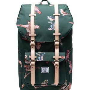 Herschel Supply Company Dark Green Bird Pattern Backpack
